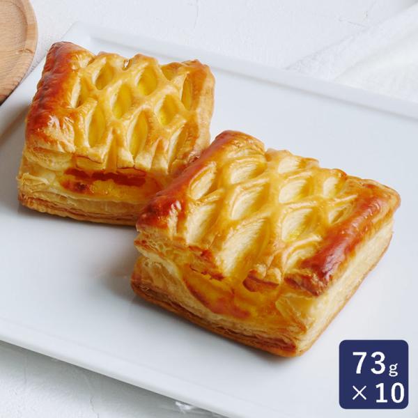 加熱後摂取冷凍食品（凍結前未加熱）バニラ感のあるミルクカスタード味のクリームを使った瀬戸内産レモンフィリングを、サクっとしたパイ生地で包み込んださわやかな風味のパイです。レモンの甘酸っぱくクリーミーな味わいがしっかりしているので、焼き立てに...