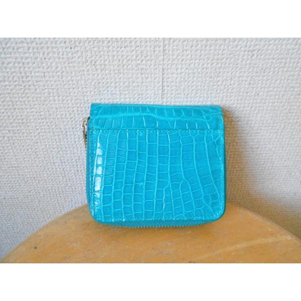 HAMANO　濱野　クロコ　二つ折り財布 HAMANO 濱野 ハマノ クロコ 型押し 2つ折り 財布 : リサイクル