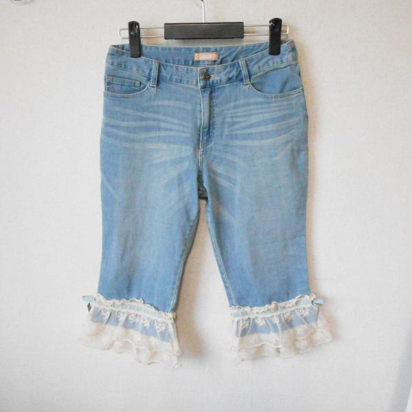 超美品！【ピンクハウス】裾に可愛いチュールレース付きジーンズ mamapocket4976_20190531-13