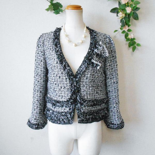 INGEBORG - インゲボルグ♡リボン柄ブルゾン♡ファンシー♡レトロ♡古着♡レア♡ INGEBORG 未使用 インゲボルグ 秋 冬 春 リボン 付 ノーカラー