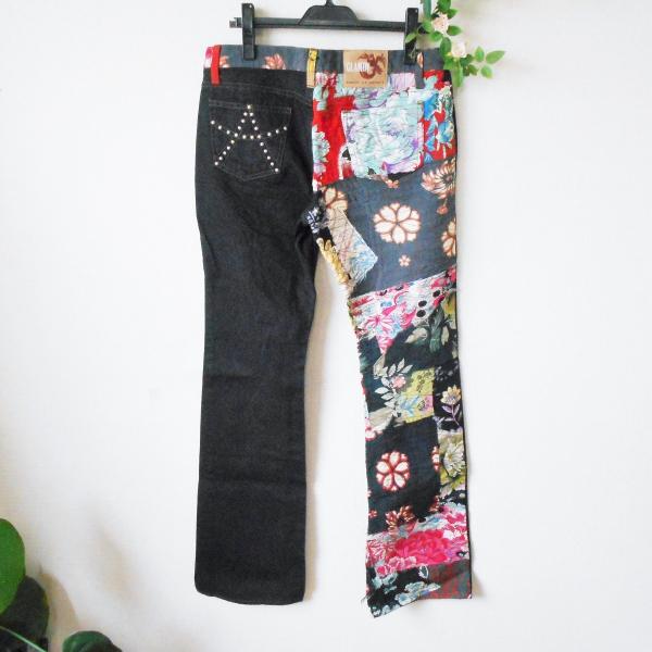 GLAMDY グラムディ　和風花柄パンツ 和柄　牡丹　蝶　サイズ3 GLAMDY グラムディ 和風花柄パンツ 和柄 牡丹 蝶 サイズ3