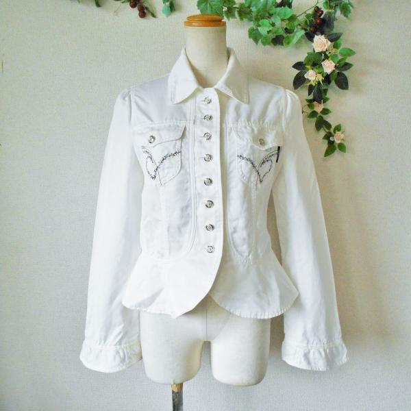 ingeborg インゲボルグ　レース付き　サイド編み　ジャケット　美品 ingeborg インゲボルグ レース付き サイド編み ジャケット 美品