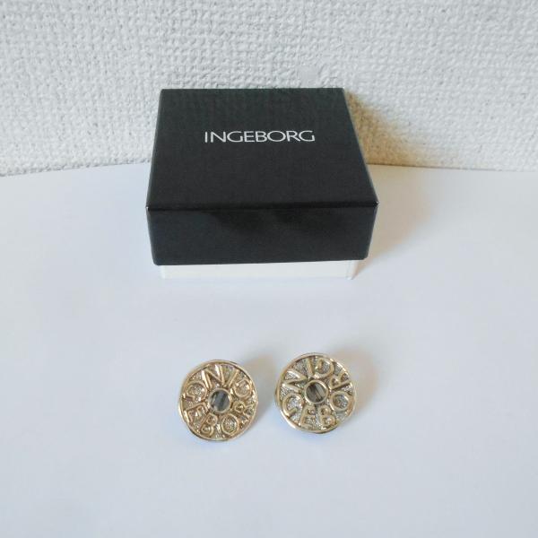 未使用 保管品 インゲボルグ INGEBRG イヤリング オニキス mamapocket4976_20220227-11