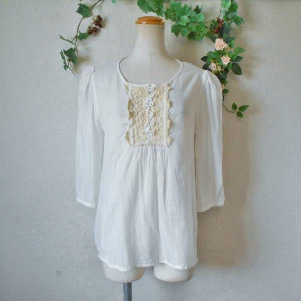 【美品 未使用に近い】PINKHOUSEピンクハウス 半袖チュニック丈ブラウス PINK HOUSE ピンクハウス PINKHOUSE 麻 混 夏 向き レディース
