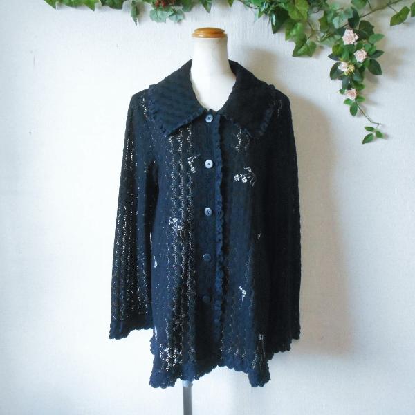 株）さえら アキアカネ Akiakane ジャケット お花 刺繍 レディース 春