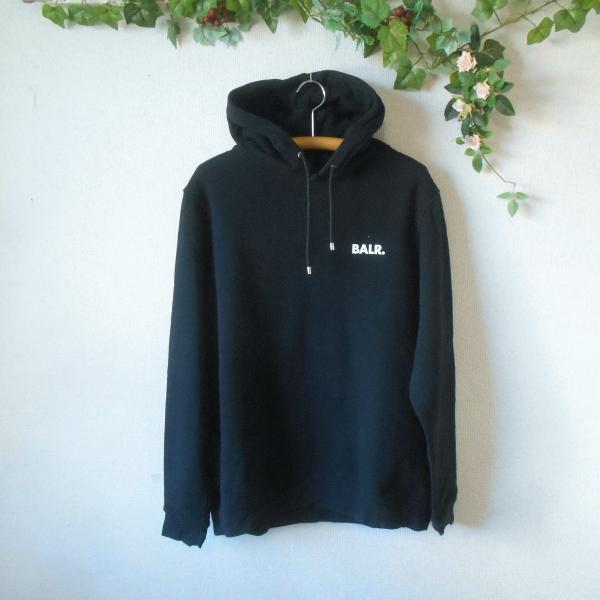 BALR. ボーラー プルオーバー パーカー 黒 L 裏起毛 秋 冬