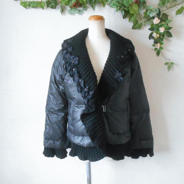 株）さえら ポテチーノ POTECHINO ダウン ジャケット お花モチーフ