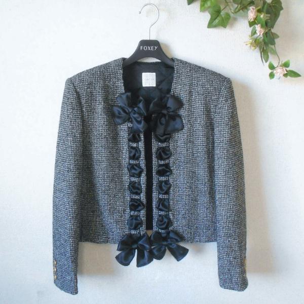 KANEKO ISAO（カネコイサオ） ノーカラー ジャケット シルク ブレンド