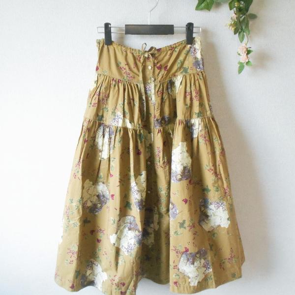 KANEKO ISAO（カネコイサオ） スカート ギャザー フルーツ 籠盛り