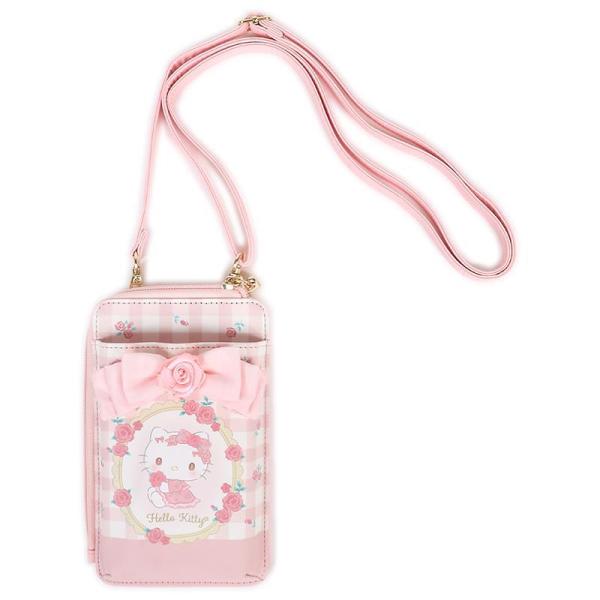 ハローキティ ポーチ KTロゴ ローズ サンリオ 2001 sanrio（サンリオ） ハローキティ ショルダーバッグ スマホ ポーチ