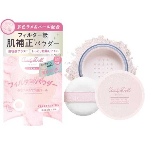 キャンディドール フェイスパウダー ブライトピュアルースパウダー プリズムリッチ 6g【商品説明】●ブランド15周年限定アイテム。きらめくツヤ感のパール&amp;ラメ配合でつけるほど美肌感 UP 。●リッチ処方で叶うフィルター級肌補正のフィ...