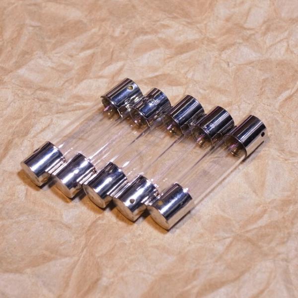 ガラス管ヒューズ型 小型電球 6V 0.2A(200mA)【5個セット】φ6.4×30mm