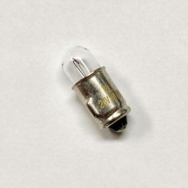 パイロットランプ T7 BA7S 24V 2W クリアー【1個単位販売ページ】白熱電球 バルブ スワンベース 口金 パネル球 シングル球 確認表示灯  ※返品交換不可※