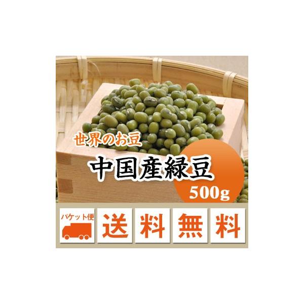 豆 緑豆 中国産 500g メール便送料無料※日時指定不可・代引不可・同梱不可商品　