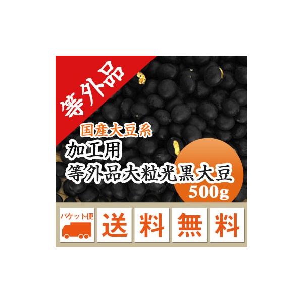 選別の際、皮切れや割れがあり、はじかれた黒豆。見た目は悪いですが食味・栄養価は通常の黒豆と変わりません。遺伝子組み換えではありません。■名　　称：大粒光黒大豆（３格）■産　　地：北海道■年　　産：令和６年■賞味期限：特に設定なし。収穫後２〜...