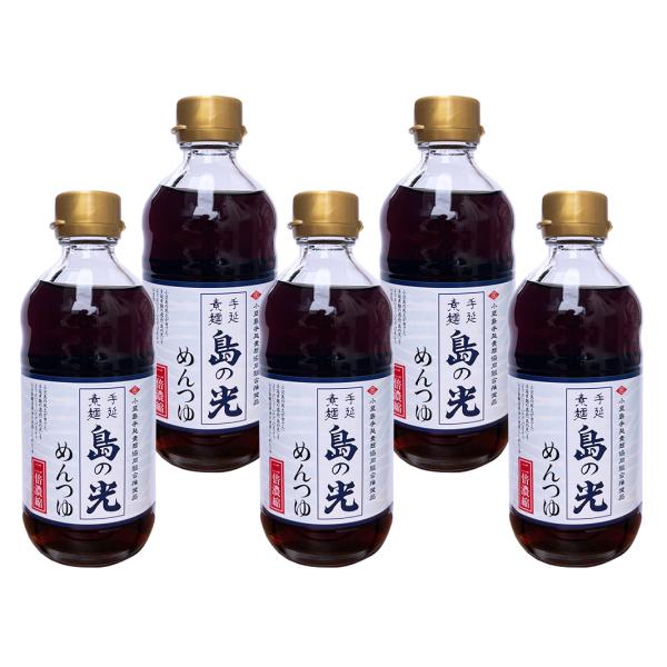 マルキン醤油 手延素麺 めんつゆ 2倍濃縮 340ml  5本セット そうめん 麺つゆ だし