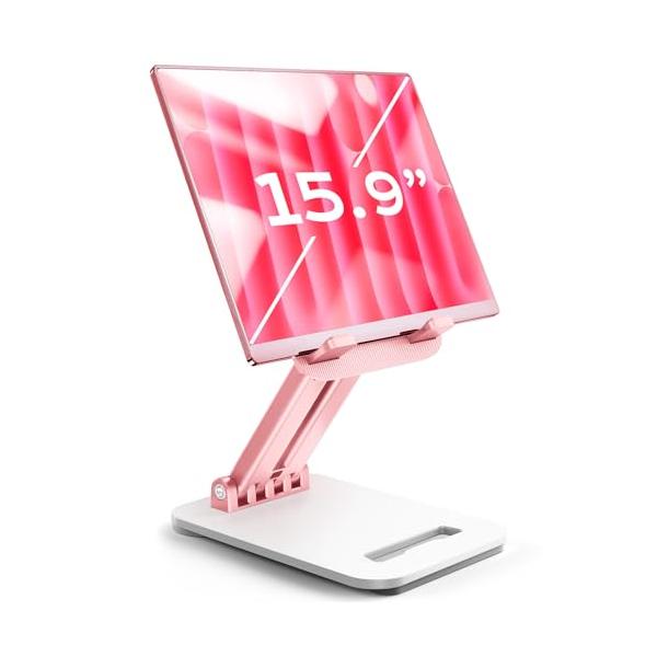 LISEN iPad スタンド タブレット スタンド 最大15.9インチに対応 【スイッチ2にも対応】iPad Mini 伸縮アーム モバイルモ