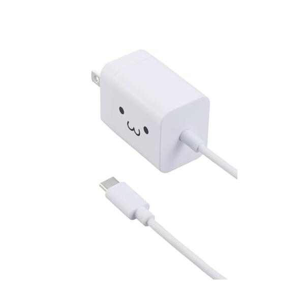 他サイト： エレコム 充電器 Type-C USB-C 20W USB PD対応 ケーブル一体型 1.5m PSE認証品 GaN採用 折りたたみ式プラグ しの商品画像