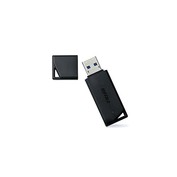 バッファロー USBメモリ 64GB USB3.2(Gen1)/3.1(Gen 1)/3.0/2.0 RUF3-K64GA-BK/N