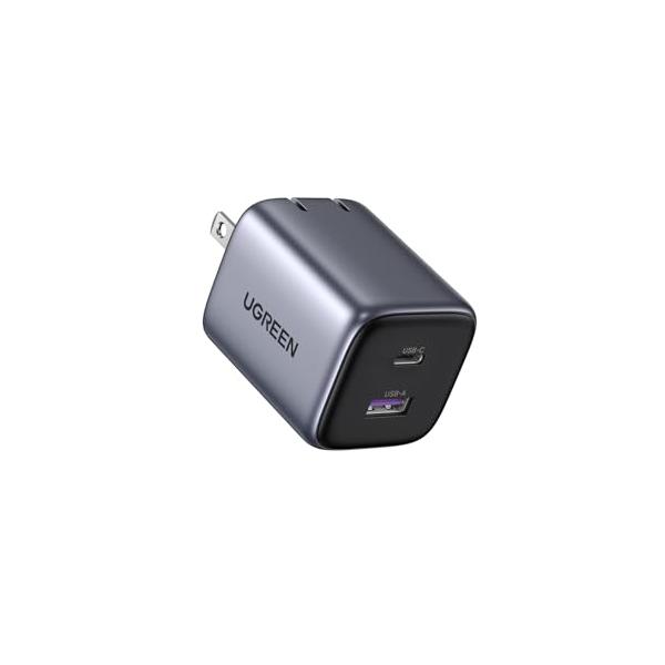 UGREEN 35W PD充電器 タイプｃ(USB-C+USB-A)【PD3.0/PPS規格対応/PSE技術基準適合】超小型 GaNFastII