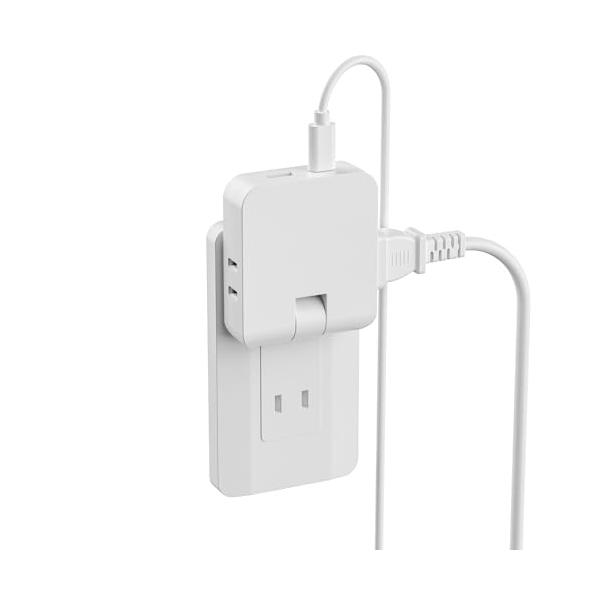 ホワイト/-/DLE-A22UC・パッケージ個数:1・「一台四役コンパクトタップ」4つの差込口（AC2口・USB-A1口・Type-C1口）を搭載し、家電からスマートデバイスまで幅広く対応できます。ご家庭やオフィスでのマルチ使用に適用で、空...
