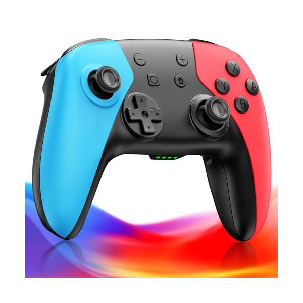 Red/M/-・パッケージ個数:1・【2025限定革新 Switchコントローラー Pro】新世代スイッチコントローラーはSwitch1代・Switch2代をはじめ、Android、iOS（16.0以上）、Windows PCなどの幅広い機...