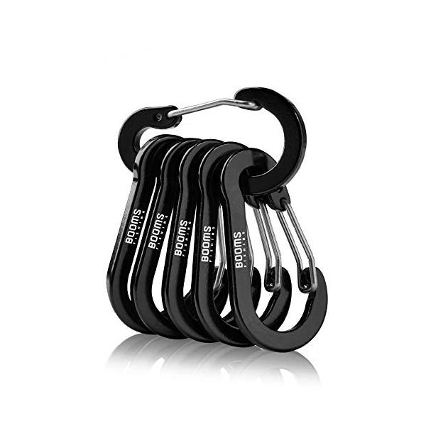他サイト： Booms Fishing CC1 アルミ合金カラビナ 超軽量 ロックカラビナ 六個の商品画像