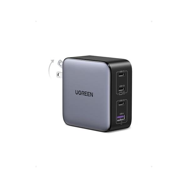 他サイト： UGREEN Nexode 100W 充電器 急速 Type-C 4ポート【USB-C*3とUSB-A*1】PD3.0 PPS GaNII 折りの商品画像