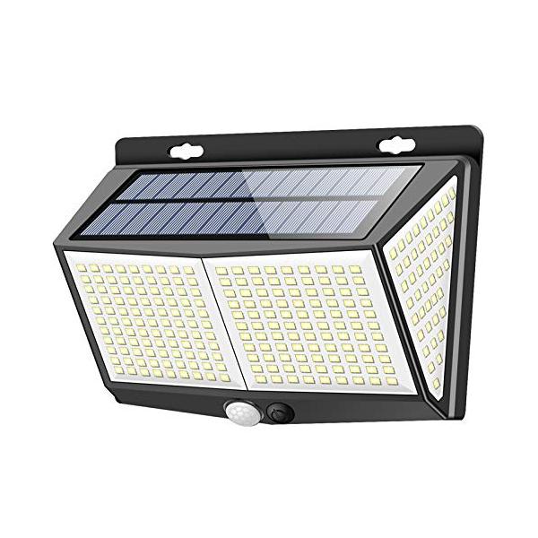他サイト： センサーライト 288LED ソーラーライト Focondot 3つ知能モード 人感センサー 屋外照明 4面発光 太陽光発電 省エネ 防水 防犯の商品画像