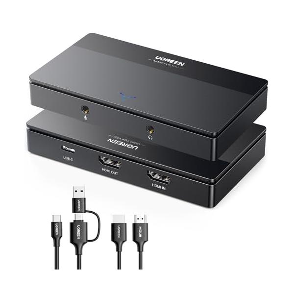他サイト： UGREEN 4K HDMI キャプチャーボード パススルー機能 4K@60Hz /1080P 60Hz 低遅延 ゲーム実況生配信 会議 ライブの商品画像