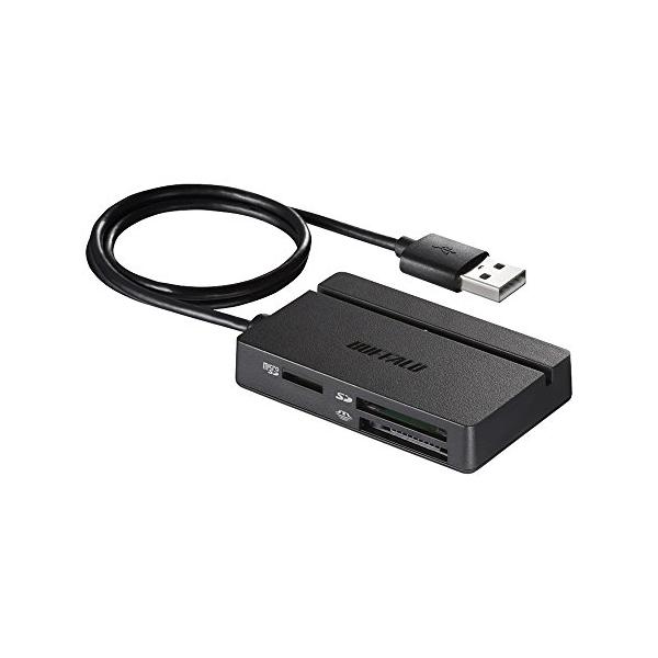 他サイト： バッファロー BUFFALO USB2.0 マルチカードリーダー スタンダードモデル ブラック BSCR105U2BKの商品画像