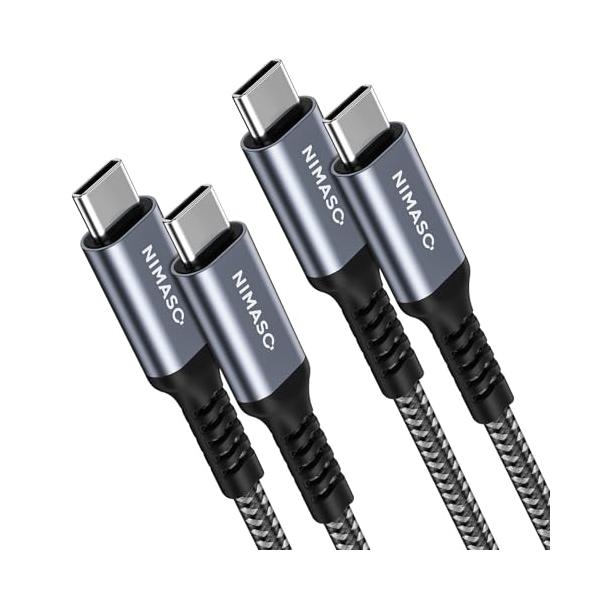 他サイト： 【2m+2m PD対応 60W急速充電】NIMASO USB C/Type C to Type C ケーブル iPhone17、iphone 1の商品画像