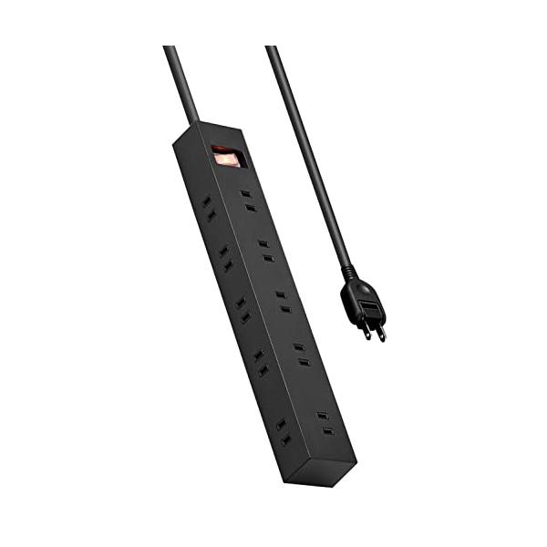 (1) 電源タップブラック/3m/ECT-1530BK・Style:(1) 電源タップSize:3mColor:ブラック・パッケージ個数:1・上面と側面にそれぞれ5個口ずつ、計10個口の2ピン式差込口を搭載したタップです。・差込口を2面に分...