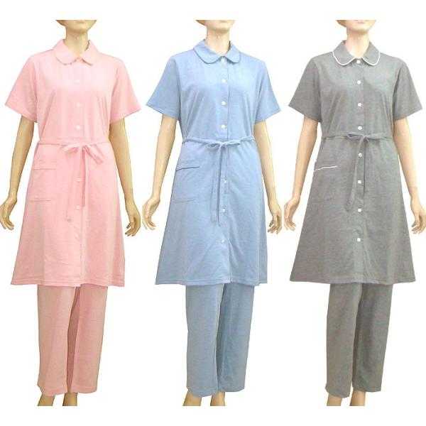 薄手でソフトなT/C天竺ニット素材のマタイティパジャマママの声から生まれたうれしい便利な機能満載のマタニティ パジャマです。★フロントスナップ授乳機能付（胸元のボタンの内側がスナップ仕様なので、素早く簡単に授乳でき、見た目もスッキリ）★右ア...