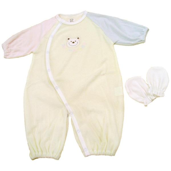 ★【メール便送料無料】時間帯指定・代引き不可。ポスト投函&lt;・メール便単品は勿論、メール商品の複数購入の場合も送料無料！・宅配便扱いで５０００円以上のご注文は送料無料（時間帯指定・代引き可能です）クマのアップリケ刺しゅうと配色がかわいい...