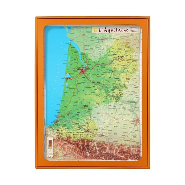 ◎配送方法：通常：宅配便（メール便不可商品）◎商品名：3Dマップ アキテーヌ地方(ボルドー地方)◎品番：UR106MP◎製品サイズ：345×455×H40◎関連シリーズ：3Dマップ