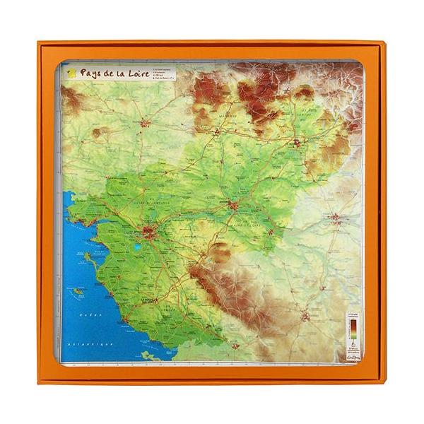 ◎配送方法：通常：宅配便（メール便不可商品）◎商品名：3Dマップ ペイ・ド・ラ・ロワール地域圏◎品番：UR104MP◎製品サイズ：455×455×H40◎関連シリーズ：3Dマップ