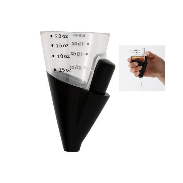 ◎配送方法：通常：宅配便（メール便不可商品）◎商品名：プッシュ式ジガー◎品番：08654◎製品サイズ：56×62×102mm◎材質：ＡＳ樹脂、ポリプロピレン◎商品特徴：0.5oz〜2ozの計量ができるプッシュ式ジガー。サイドのボタンを押すだ...