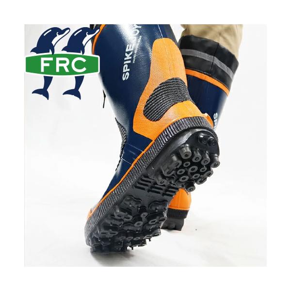 長靴 福山ゴム スパイクジョイ＃5 AA894 レインブーツ スパイク付き