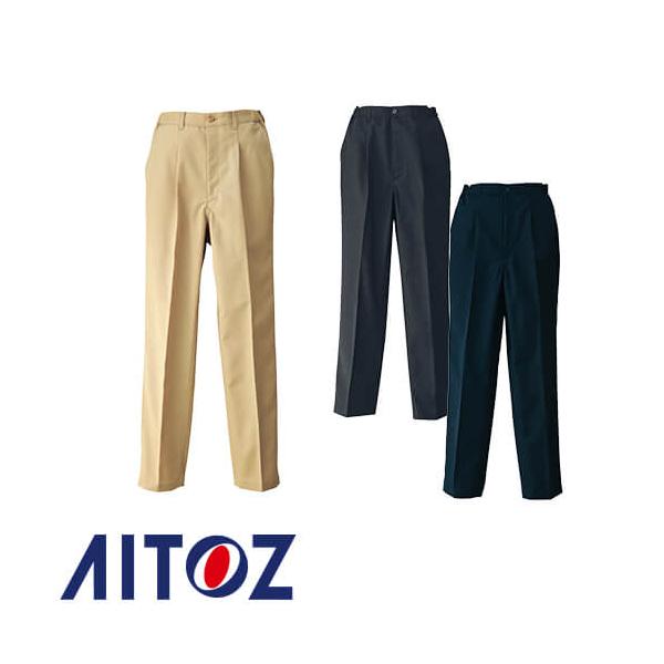 アイトス AZ-HS2603 レディースシャーリングチノパンツ 1タック ワンタック AITOZ 作業服 作業着 ボトムス パンツ ズボン レディース 女性用 秋冬 ストレッチ