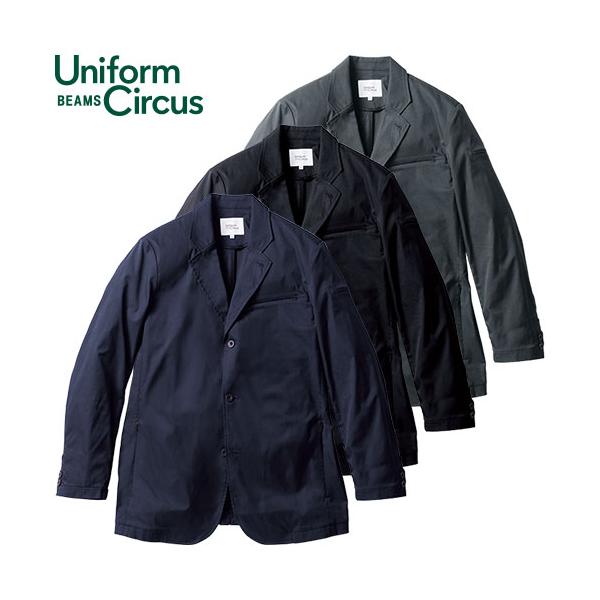 作業服 ブルゾン 桑和 SOWA  Uniform Circus BEAMS 長袖ジャケット U7702-04 作業着 通年 テーラード スーツ カジュアル おしゃれ シンプル 洗濯可能 イージーケア 作業服 ブルゾン 桑和 SOWA Uniform Circus BEAMS 長袖ジャケット