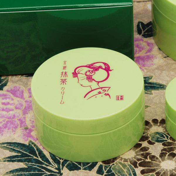 京都舞妓 抹茶 しっとりクリーム 携帯用 30g / 京都 抹茶 ナイトクリーム ボディクリーム / サラッと感覚 乾燥 保湿 カサカサ / 茶葉 抹茶 茶カテキン
