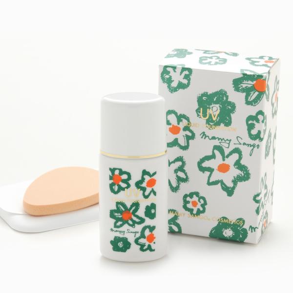 マミーサンゴ ＵＶリキッドファンデーション 28mL / 微粒子パウダーが毛穴、小じわ、シミ、ソバカス、肌の色ムラなく自然な肌色の仕上がり