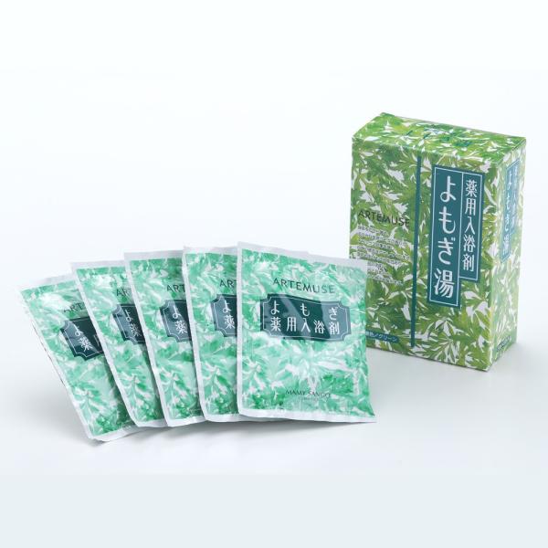 マミーサンゴ よもぎ入浴剤 薬用バスソルトＡ ［分包タイプ］ 30ｇ×5包入 / よもぎ 入浴剤 生薬 / 新陳代謝 血行を良くする アロマテラピー