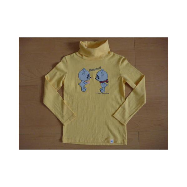 ポンポネット ジュニアポンポネットジュニア pom ponette junior 子供服 長袖 Ｔシャツ ミントちゃん トップス カットソー 黄 タートル 秋 冬 M 150cm ★3 キッ