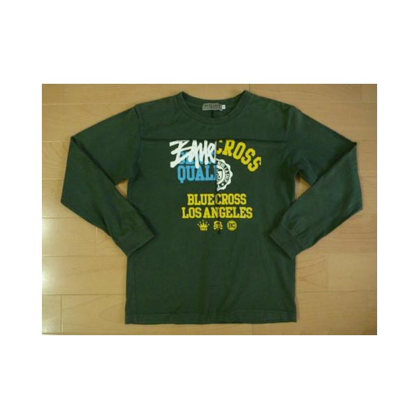 ブルークロス ボーイズ blue cross 子供服 長袖 Ｔシャツ トップス カットソー プルオーバー 緑 M 150cm ★2 キッズ ジュニア ユーズド男の子 男児 ブランド USE