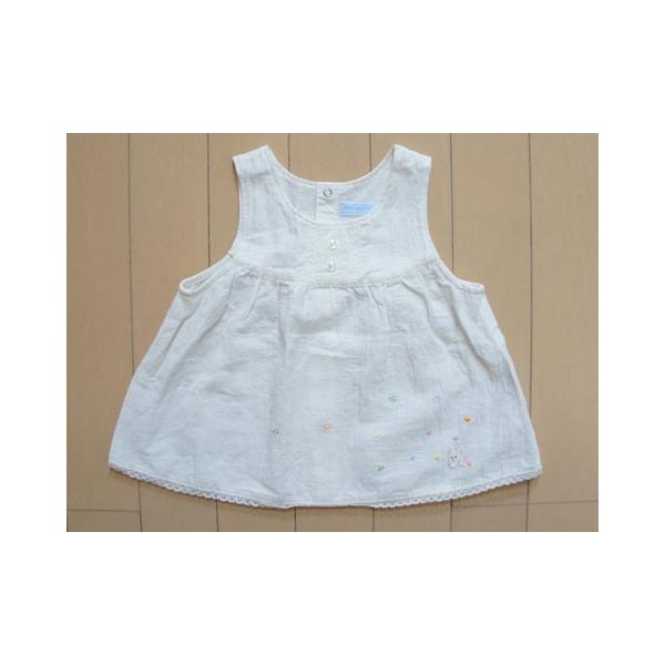 ミキハウス アウトレット miki house mikihouse 子供服  女の子 80cm ベビー服 キャミソール ブラウス うさぎ 白 春 夏 ★4 ガールズ 女児 キッズ ベビー  ユー