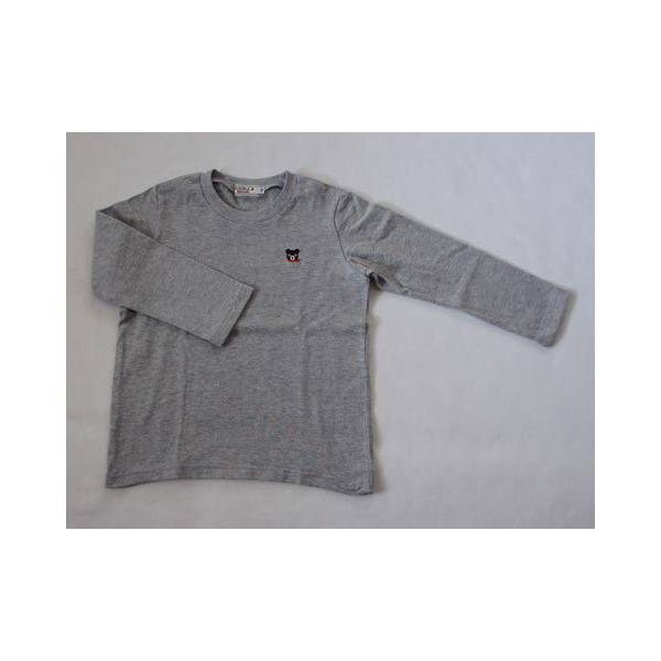ダブルB double-b ミキハウス miki house 子供服 男の子 100cm 長袖 Tシャツ ロンT グレー ブラックベアー クロクマ 春 夏 秋 ★3 トップス ボーイズ プチプラ