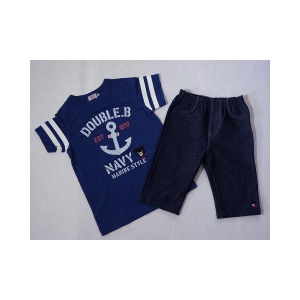 こども服　ミキハウス　ダブルビー　Tシャツ　パンツ　110 120 MIKI HOUSE（ミキハウス） ダブルB double-b 子供服 男の子 110cm 半袖