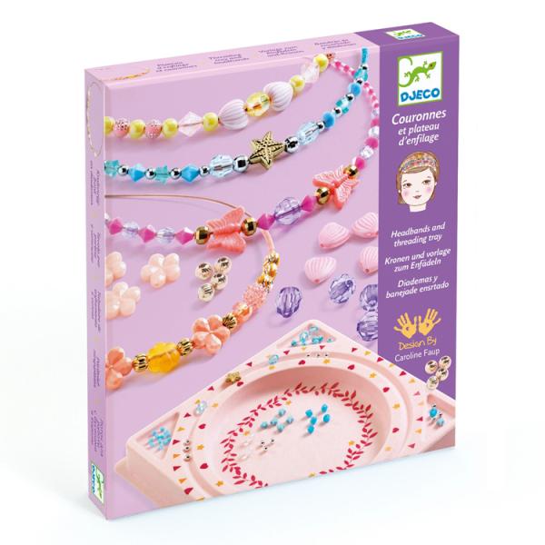 DJECO ジェコ ヘッドバンド プレシャス ヘアバンド カチューシャ ビーズ アクセサリー キット おもちゃ 女の子 子供 キッズ 誕生日 クリスマス プレゼント